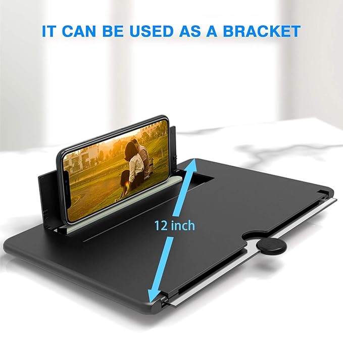 3D HD Mobile Phone Screen Magnifier – Foldable Screen Amplifier with Stand