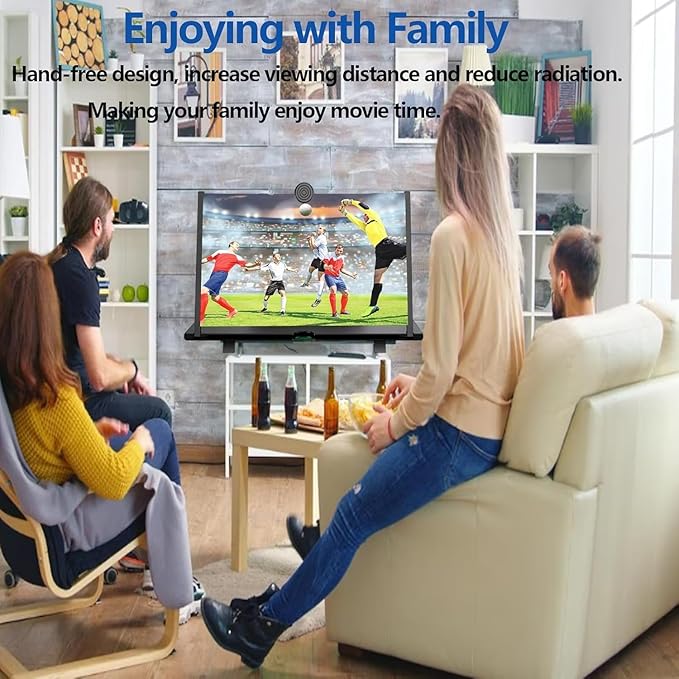 3D HD Mobile Phone Screen Magnifier – Foldable Screen Amplifier with Stand